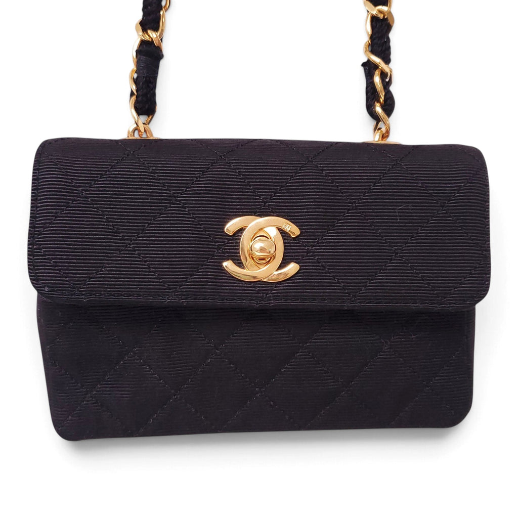 CHANEL GROSGRAIN MICRO FLAP MINI BAG