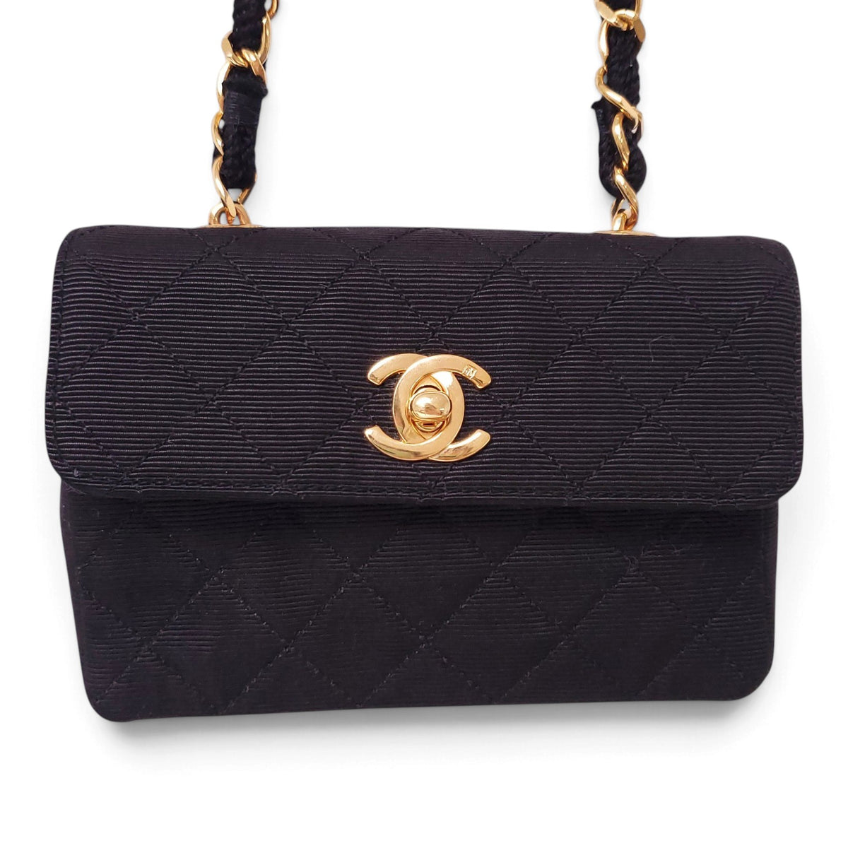CHANEL GROSGRAIN MICRO FLAP MINI BAG