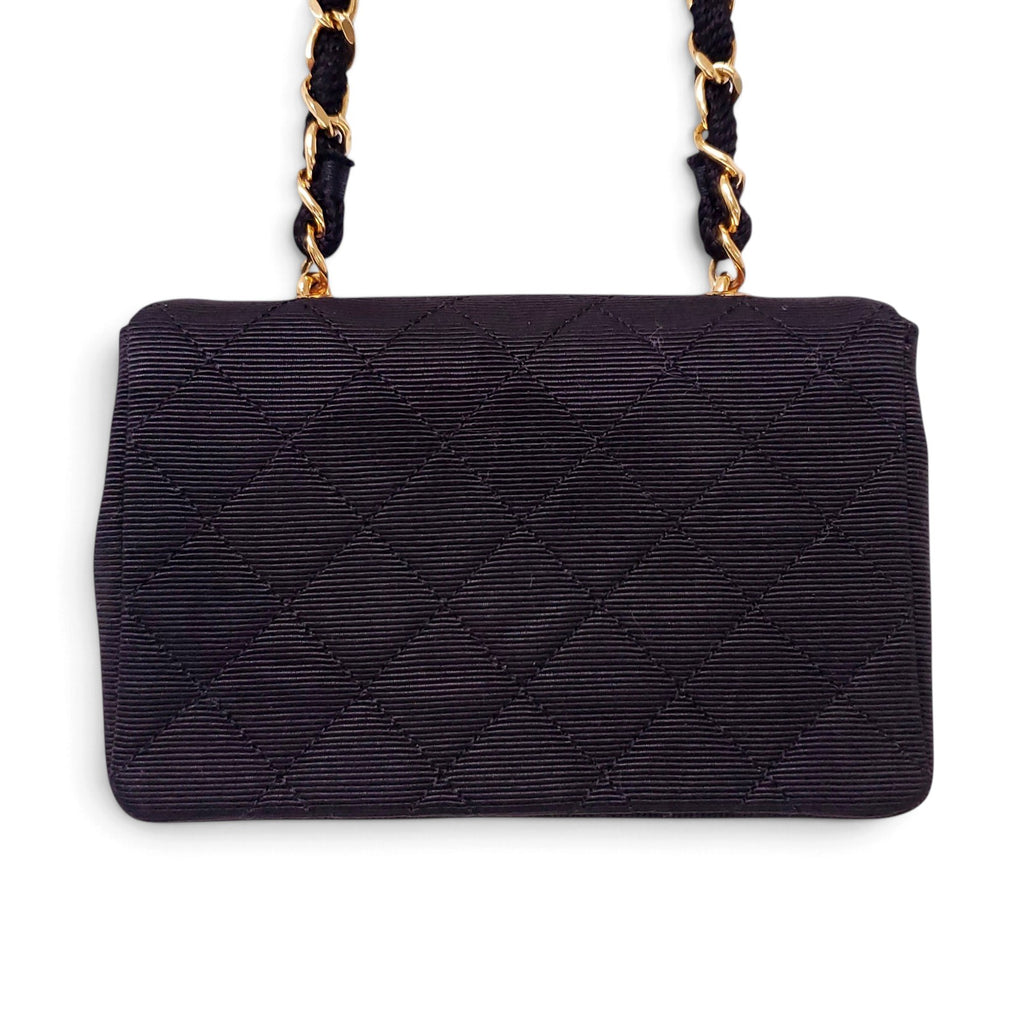 CHANEL GROSGRAIN MICRO FLAP MINI BAG