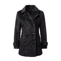 OFFICINE GÉNÉRALE BLACK FUR EFFECT JACKET - SIZE 34
