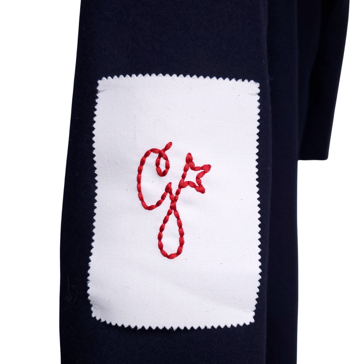 GOLDEN GOOSE NAVY COCOON COAT - SIZE 38