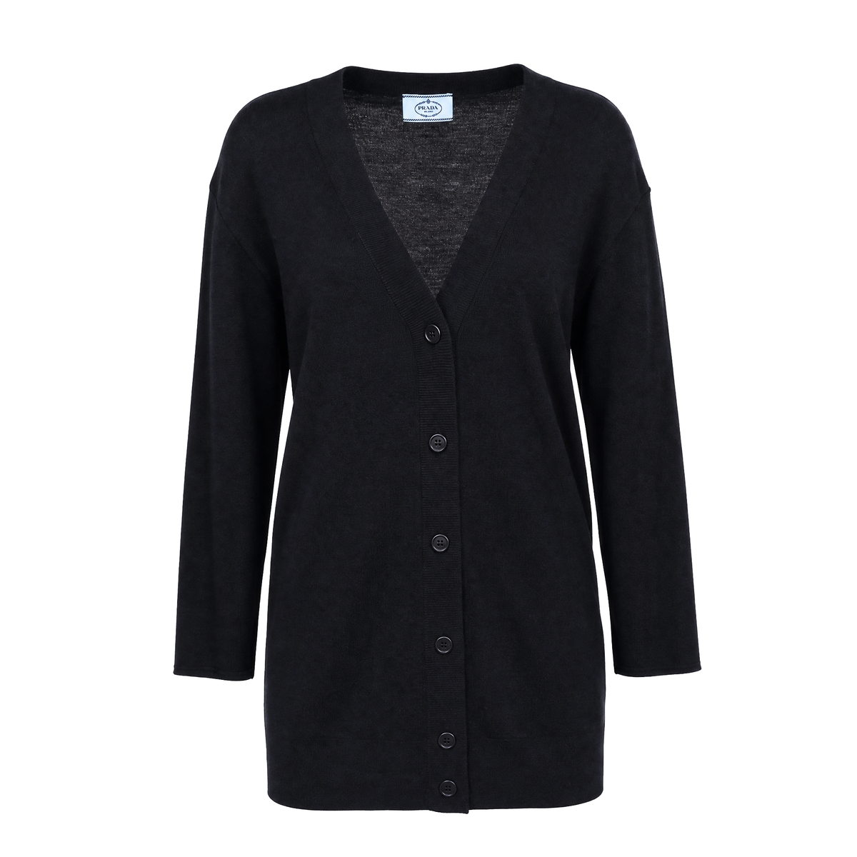 PRADA BLACK CARDIGAN - SIZE 42