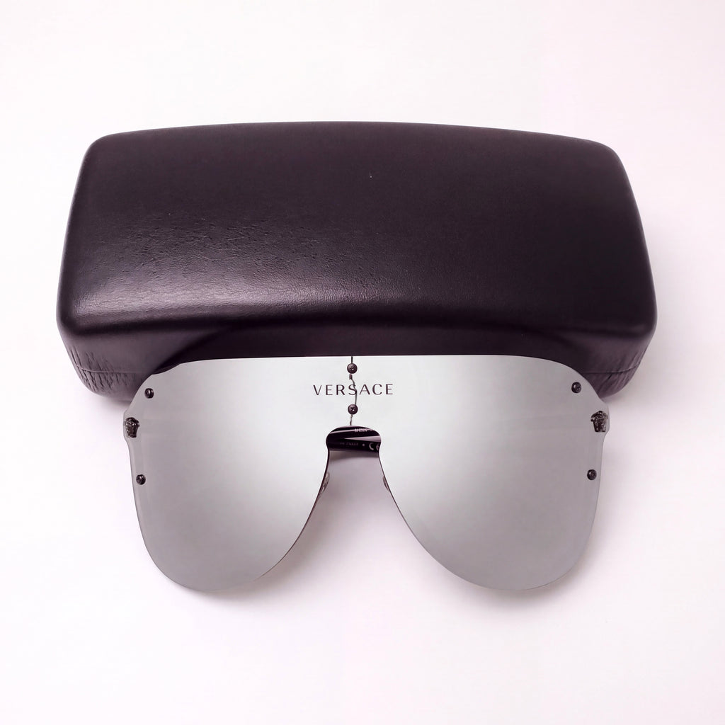 VERSACE SILVER SUNGLASSES