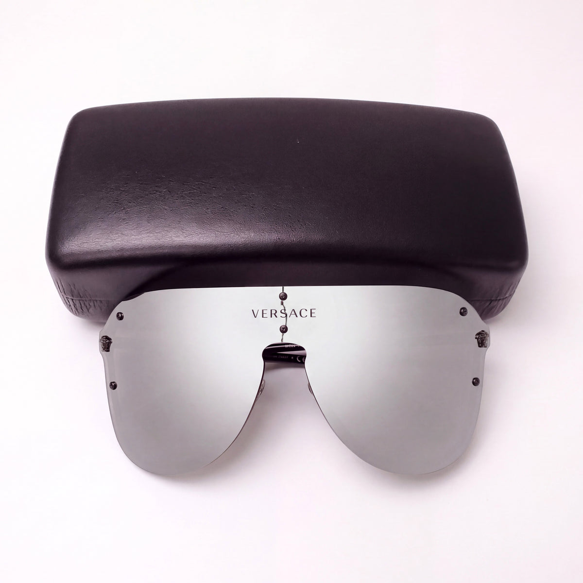 VERSACE SILVER SUNGLASSES