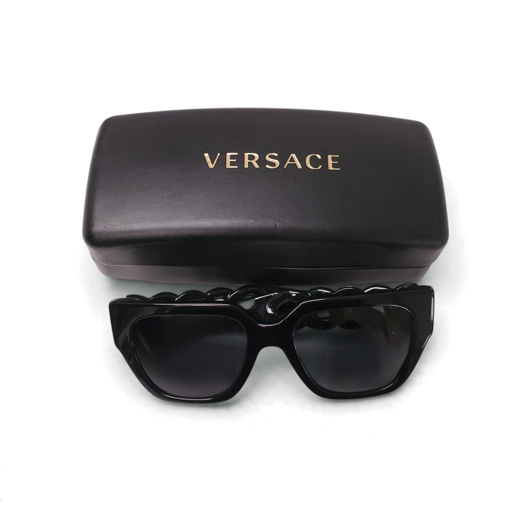 VERSACE CHAIN DETAIL WITH MEDUSA SUNGLASSES