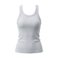 TOTÊME GREY RIBBED TANK TOP - SIZE XXS