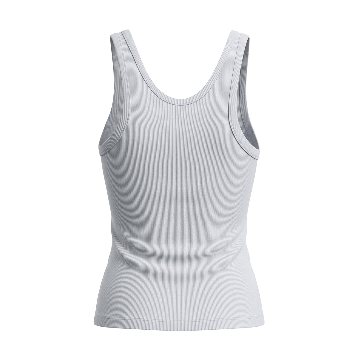 TOTÊME GREY RIBBED TANK TOP - SIZE XXS