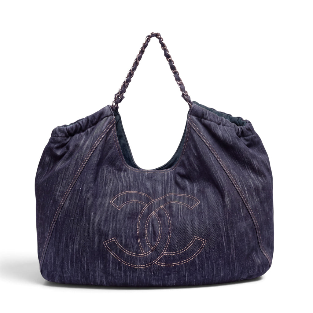 CHANEL DENIM XL COCO CABAS TOTE