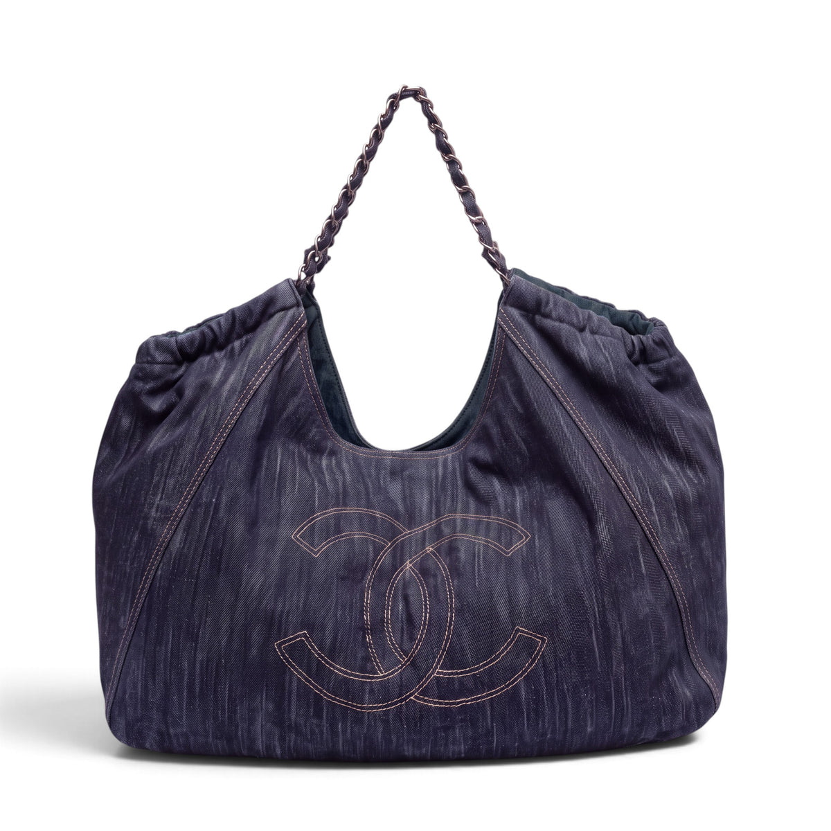 CHANEL DENIM XL COCO CABAS TOTE