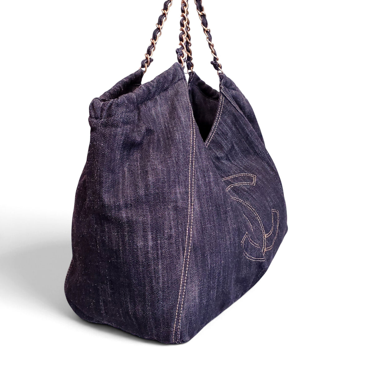 CHANEL DENIM XL COCO CABAS TOTE