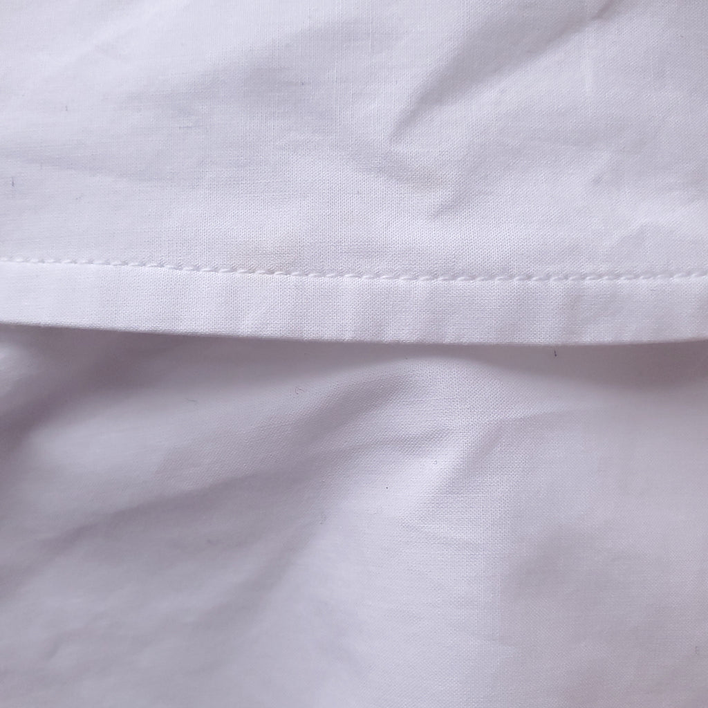 THE FRANKIE SHOP WHITE OVERSIZED COTTON BLOUSE - SIZE XXS (OVERSIZED)