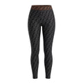 FENDI NYLON LOGO LEGGINGS - SIZE 38