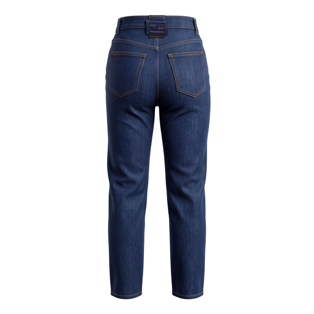 FENDI FF LOGO DENIM JEANS- SIZE 38