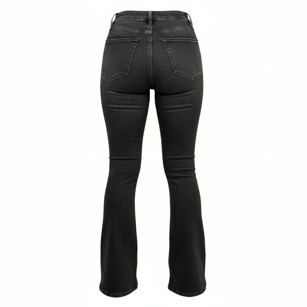FRAME BLACK ‘LE SUPER HIGH FLARE’ JEANS - SIZE 25