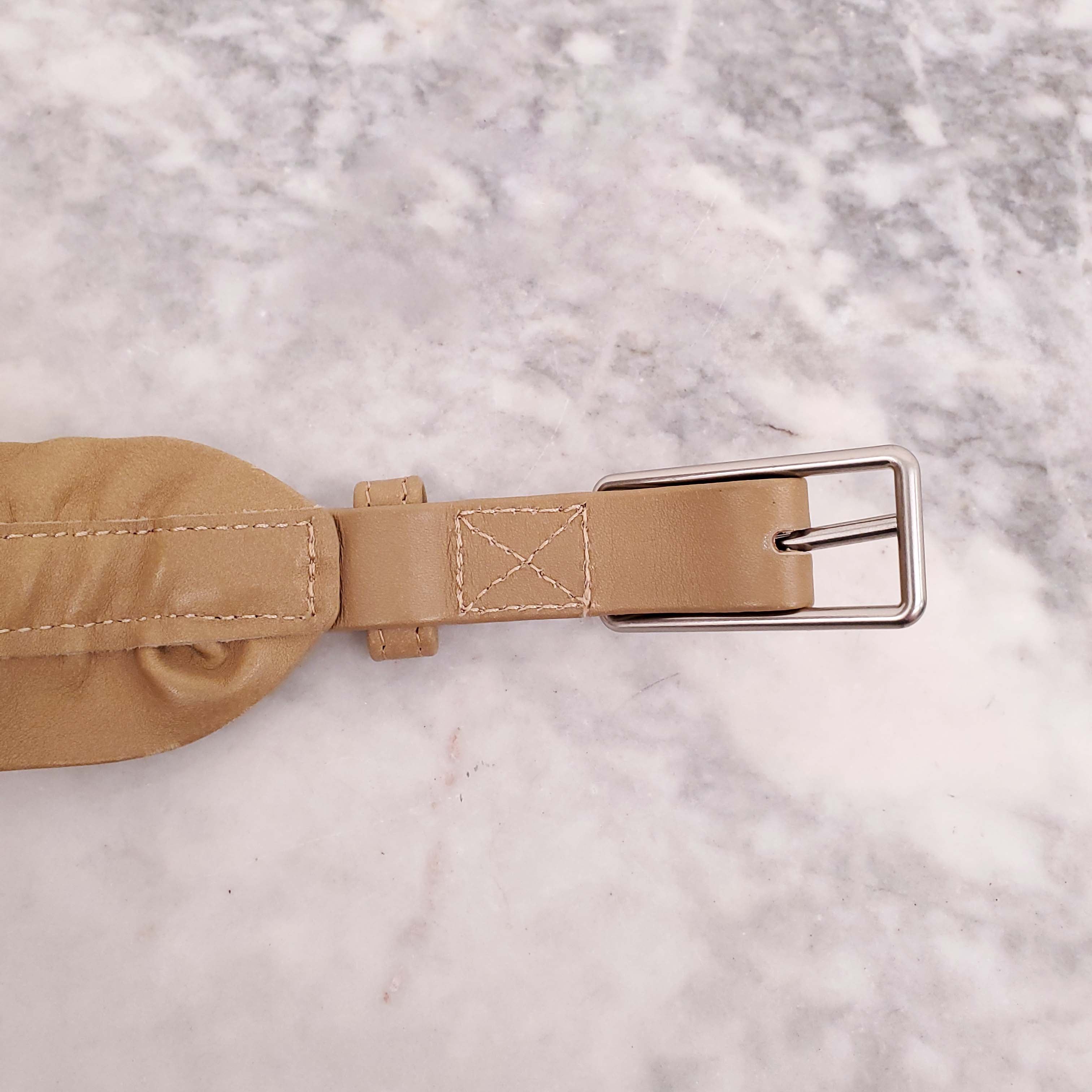 3.1 PHILLIP LIM BEIGE WAIST BELT - SIZE S
