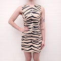 3.1 PHILLIP LIM LEATHER TIGER PRINT DRESS - SIZE 2