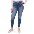 MOTHER MEDIUM BLUE 'HIGH WAISTED LOOKER ANKLE' SKINNY JEANS - SIZE 26