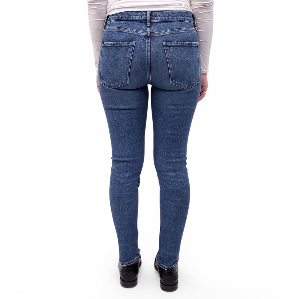 AGOLDE MEDIUM WASH 'TONI' SKINNY JEANS - SIZE 26