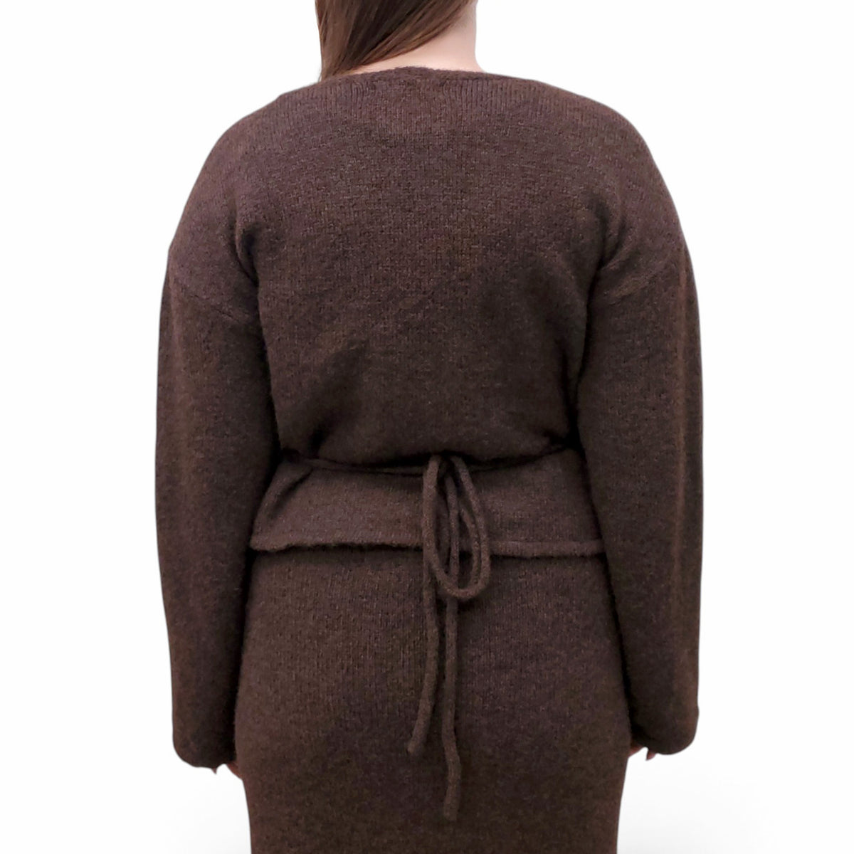 4TH & RECKLESS WRAP SWEATER WITH MATCHING SKIRT - SIZE M