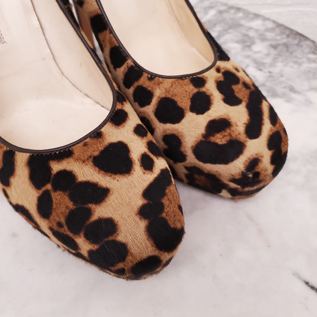 BRIAN ATWOOD LEOPARD HEELS - SIZE 40