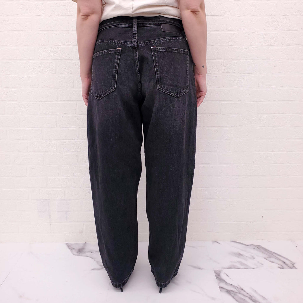 ACNE GREY JEANS WITH TIE DETAIL - SIZE EU 31