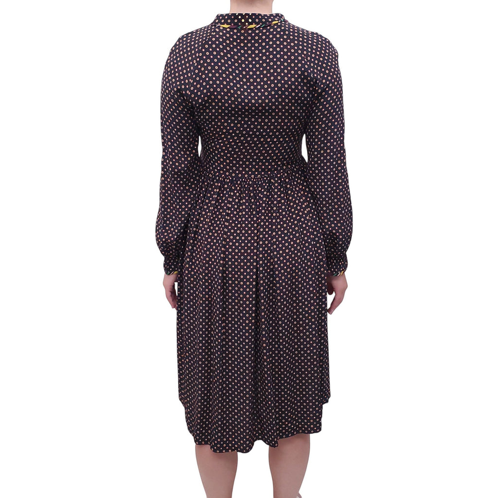 OPENING CEREMONY OVERSIZED PATTERNED LONG SLEEVE DRESS - SIZE 0