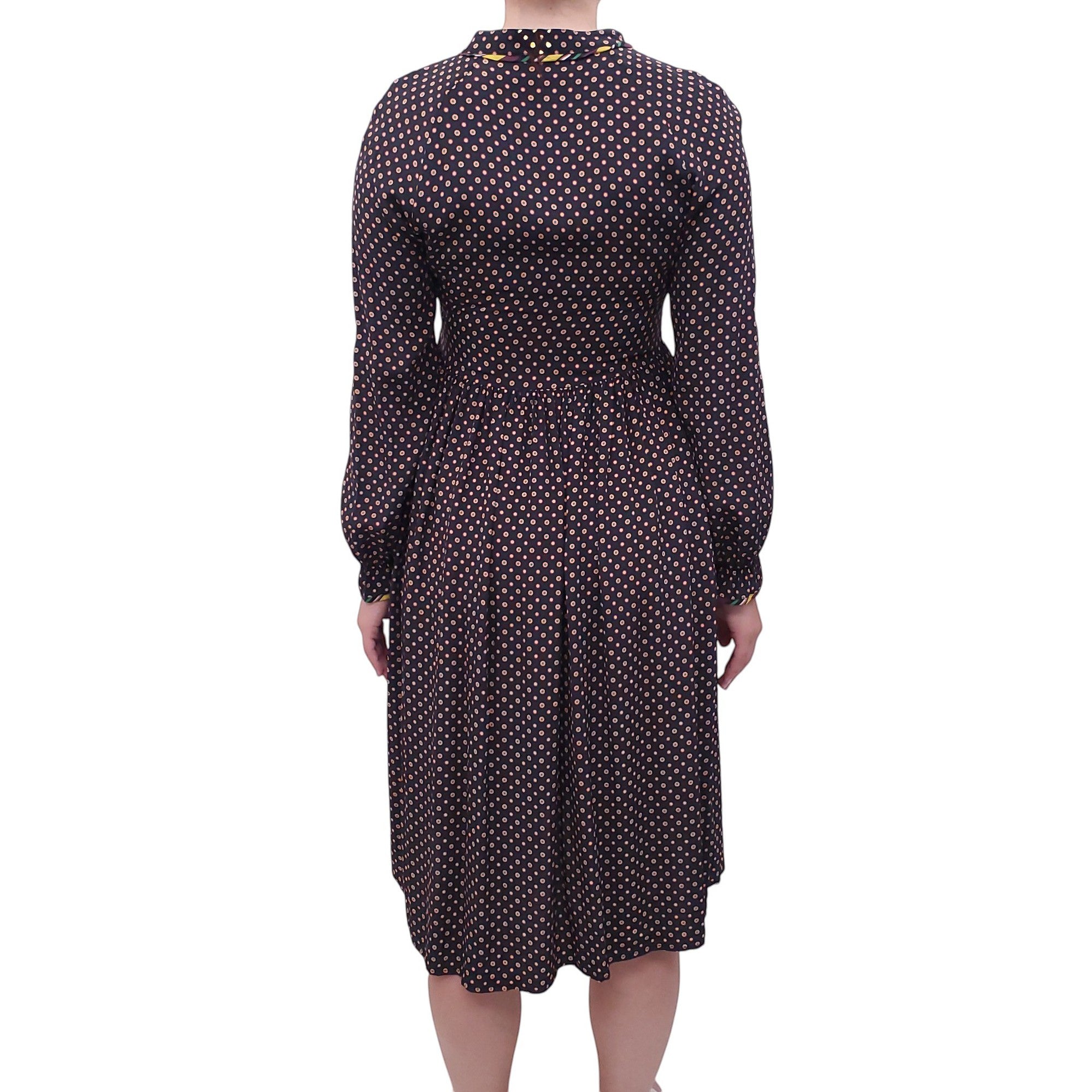 OPENING CEREMONY OVERSIZED PATTERNED LONG SLEEVE DRESS - SIZE 0