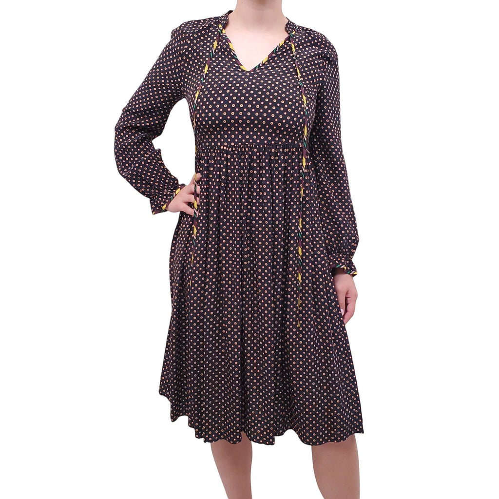OPENING CEREMONY OVERSIZED PATTERNED LONG SLEEVE DRESS - SIZE 0