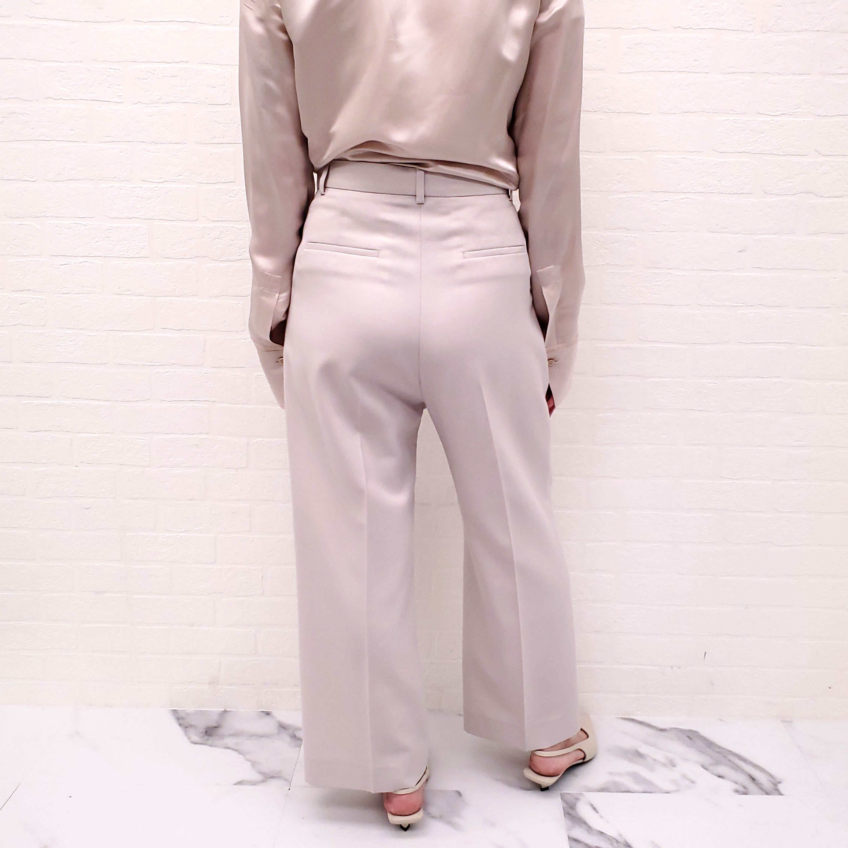 ACNE STUDIOS DOVE GREY TROUSERS - SIZE 38