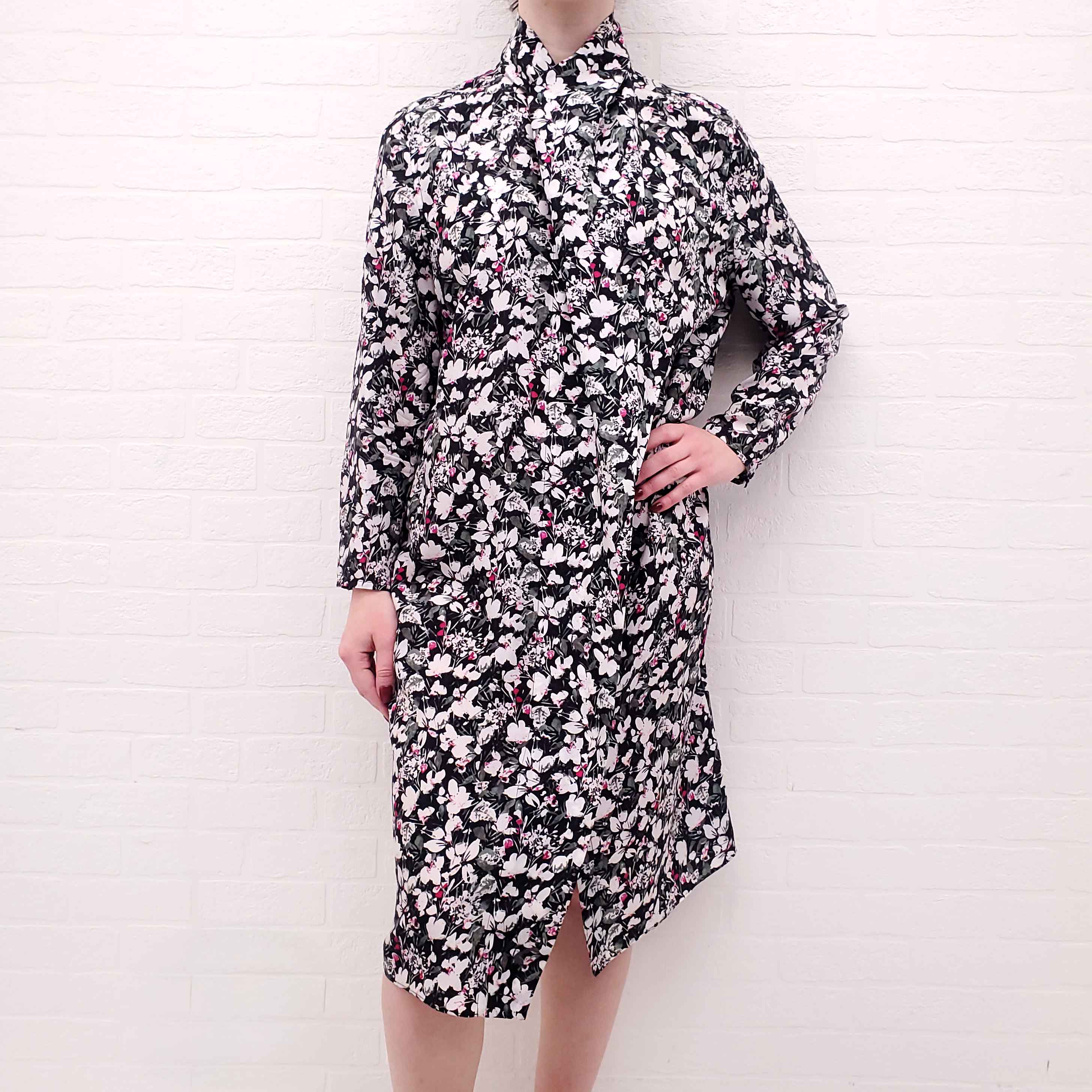 ACNE STUDIOS FLORAL SILK DRESS - SIZE 40