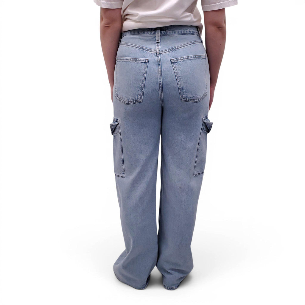 AGOLDE LIGHT WASH 'MINKA' CARGO JEANS - SIZE 27