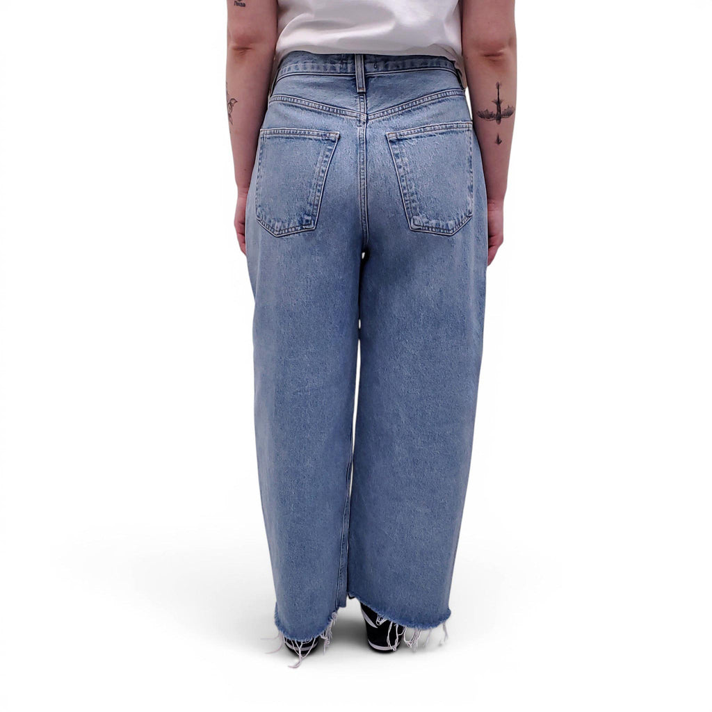 AGOLDE PLEATED WIDE-LEG 'DAGNA' JEANS - SIZE 26
