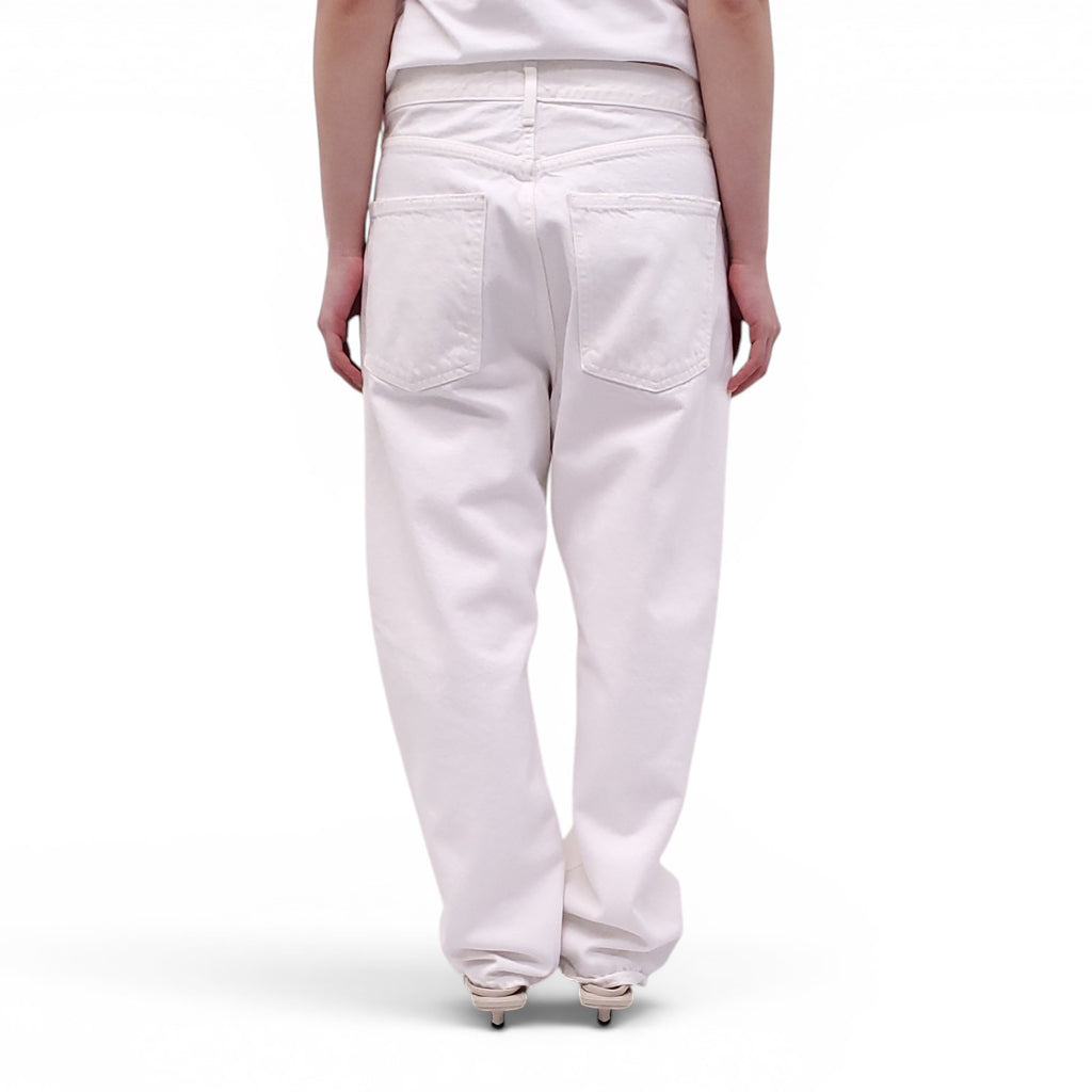AGOLDE WHITE ’90’S CROP’ JEANS WITH BUTTON FLY - SIZE 29