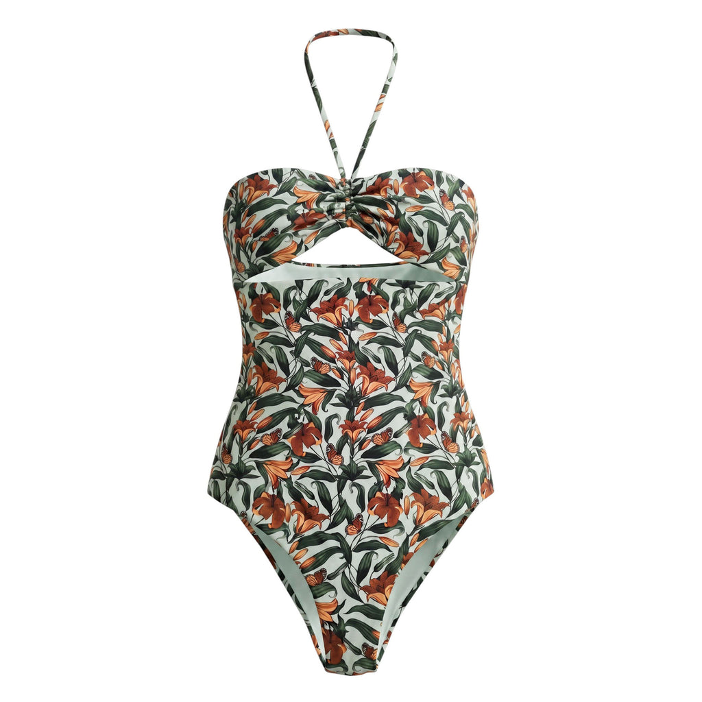 AGUA BY AGUA MONARCA ZAUL MULTICOLOUR ONE-PIECE SWIMSUIT - SIZE S