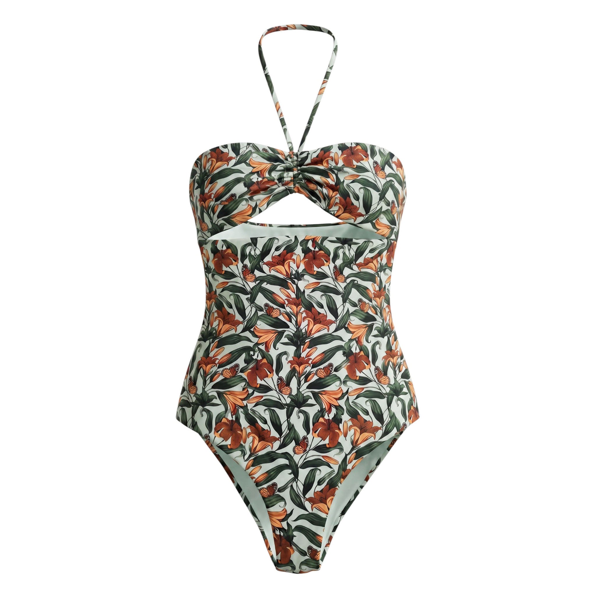 AGUA BY AGUA MONARCA ZAUL MULTICOLOUR ONE-PIECE SWIMSUIT - SIZE S