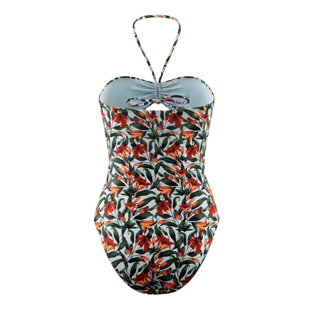 AGUA BY AGUA MONARCA ZAUL MULTICOLOUR ONE-PIECE SWIMSUIT - SIZE S