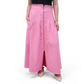 AJE PINK MAXI SKIRT WITH GOLD ZIPPER DETAIL - SIZE US 10