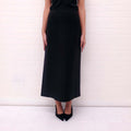ALAÏA BLACK LONG SKIRT - SIZE 42