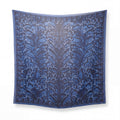 ALEXANDER MCQUEEN BLUE SKULL SCARF