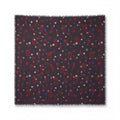 ALEXANDER MCQUEEN GREY AND RED SKULL SCARF