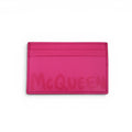 ALEXANDER MCQUEEN PINK LOGO CARD HOLDER