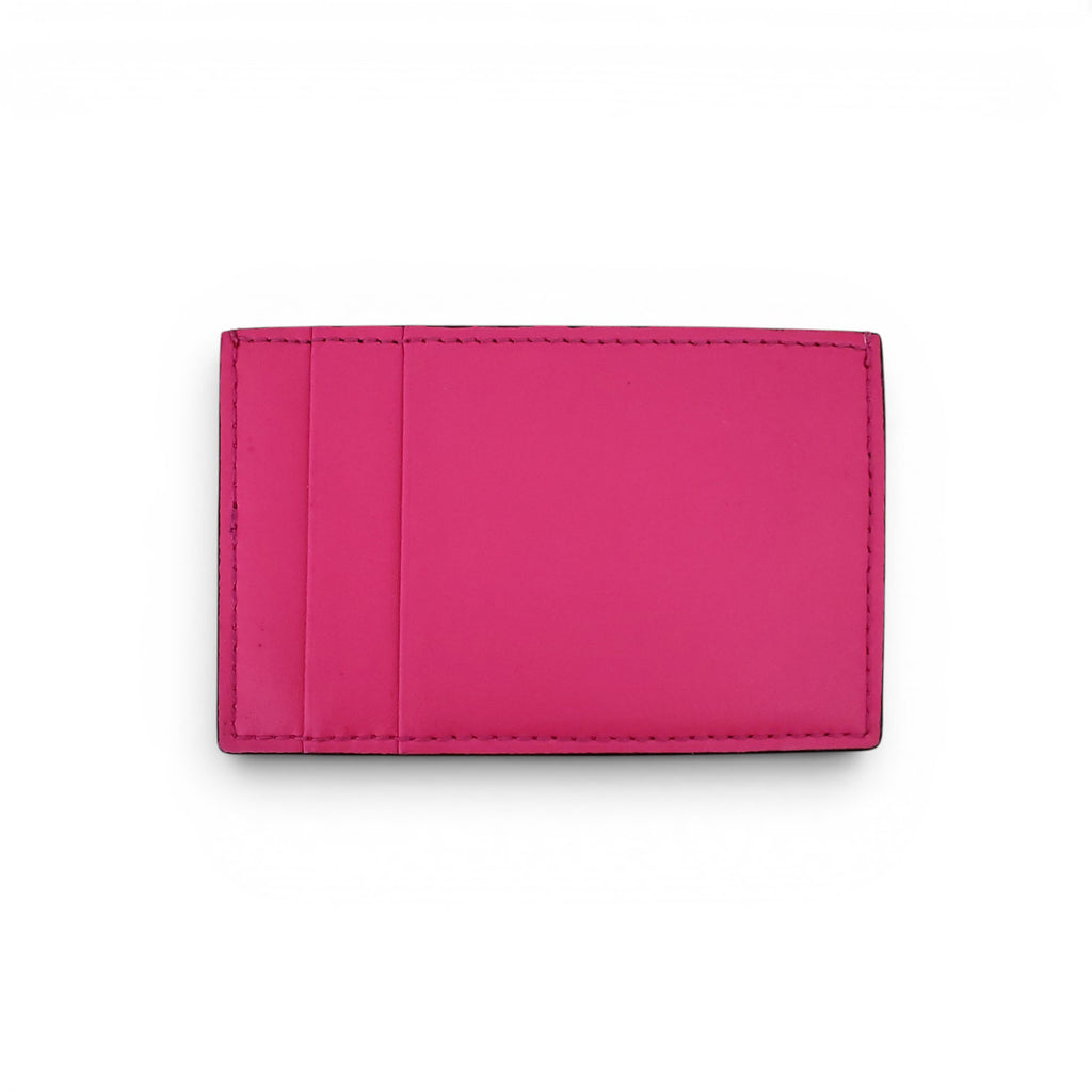 ALEXANDER MCQUEEN PINK LOGO CARD HOLDER