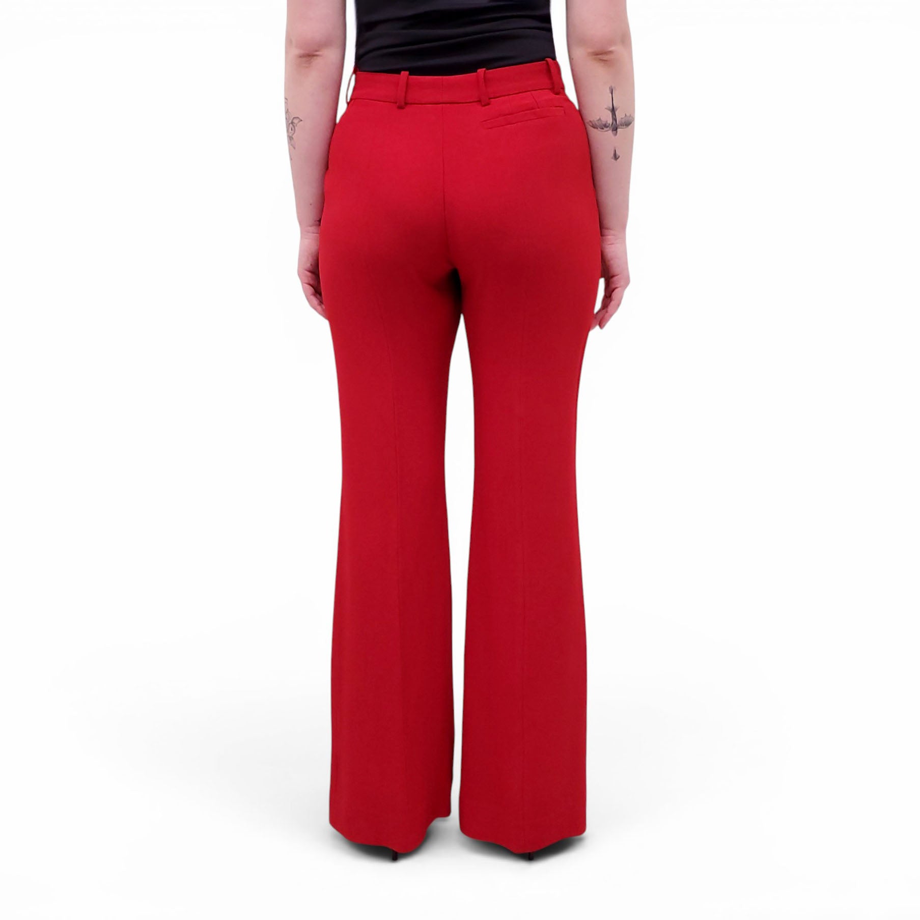 ALEXANDER MCQUEEN RED BLAZER AND PANT SET - SIZE 44