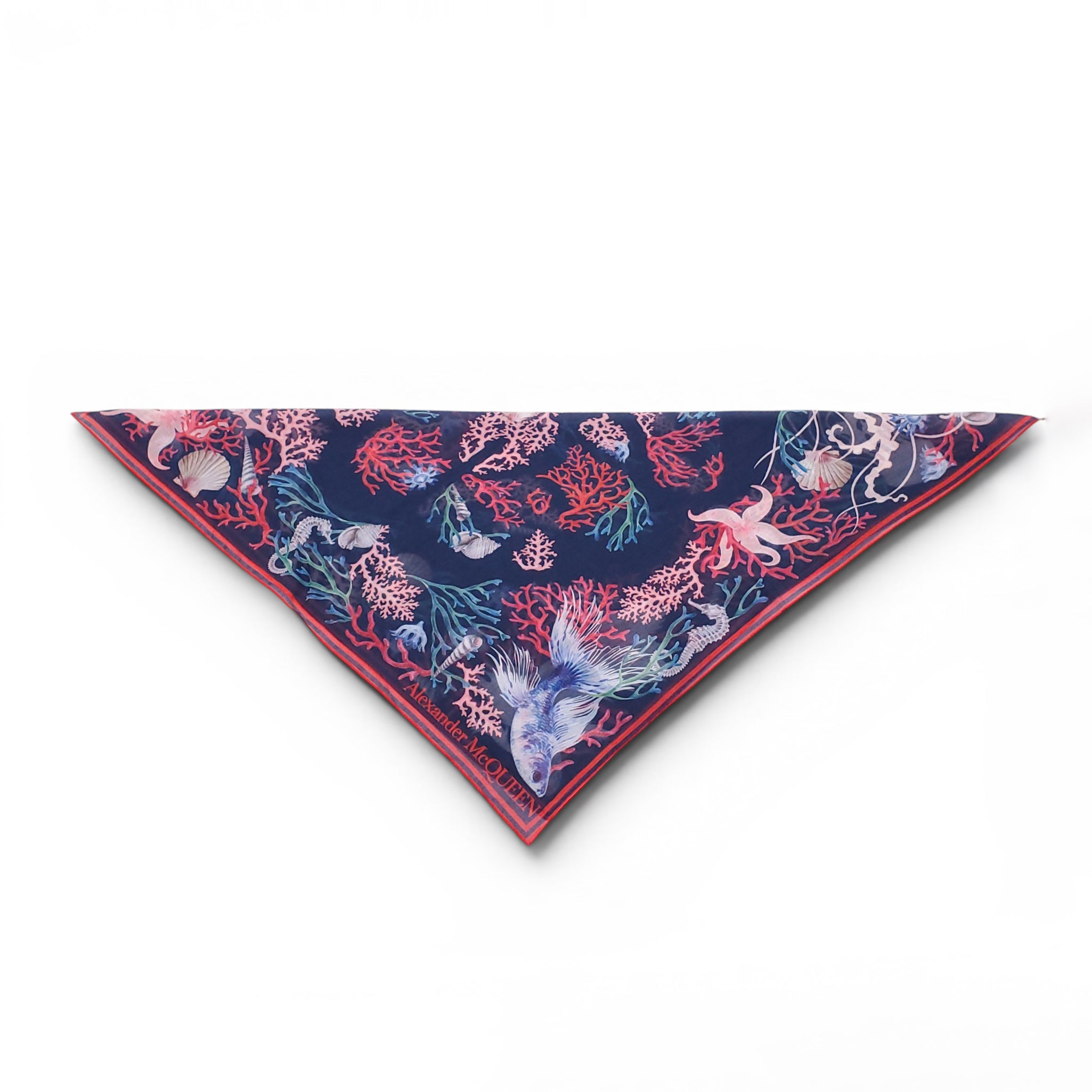 ALEXANDER MCQUEEN 'UNDER THE SEA' PATTERNED SCARF