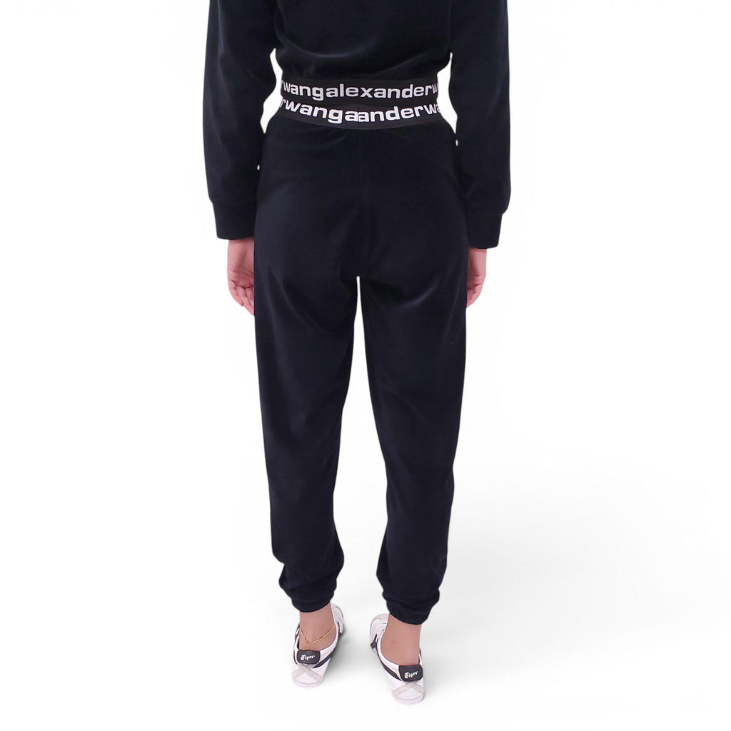 ALEXANDERWANG.T BLACK LOGO SWEATSUIT - SIZE XS