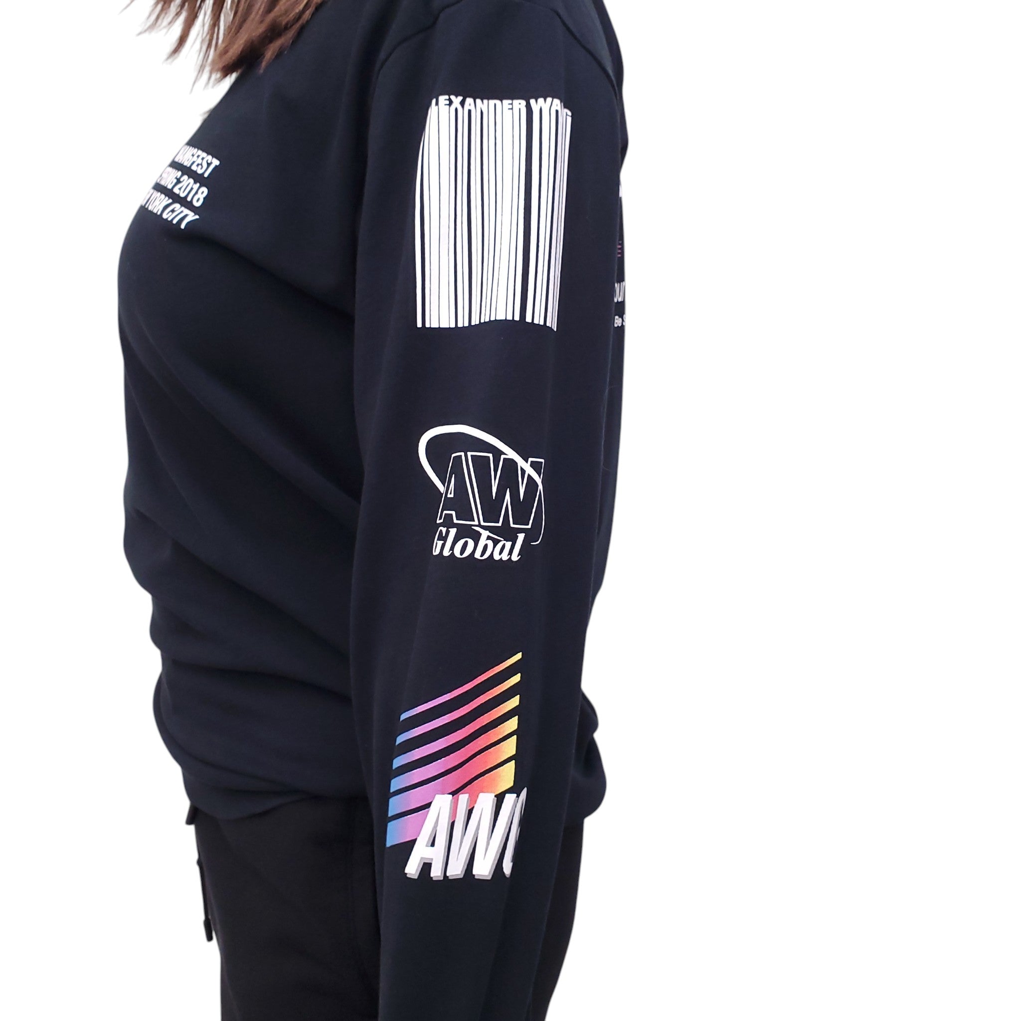 ALEXANDER WANG BLACK WANGFEST 2018 GRAPHIC SWEATSUIT - SIZE XS/S
