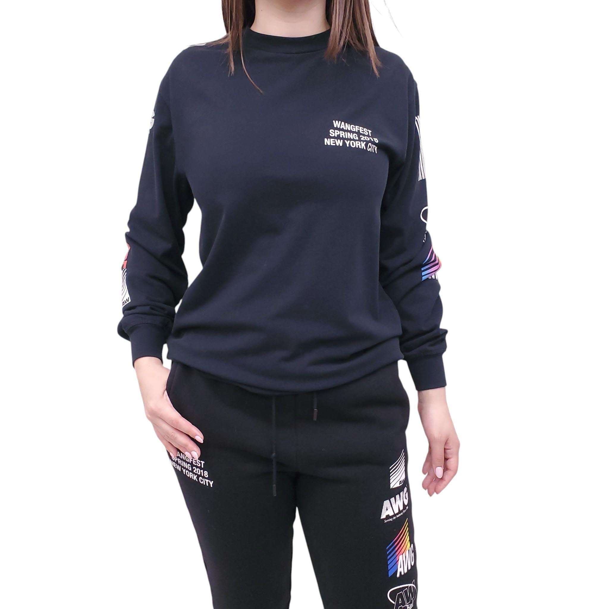 ALEXANDER WANG BLACK WANGFEST 2018 GRAPHIC SWEATSUIT - SIZE XS/S