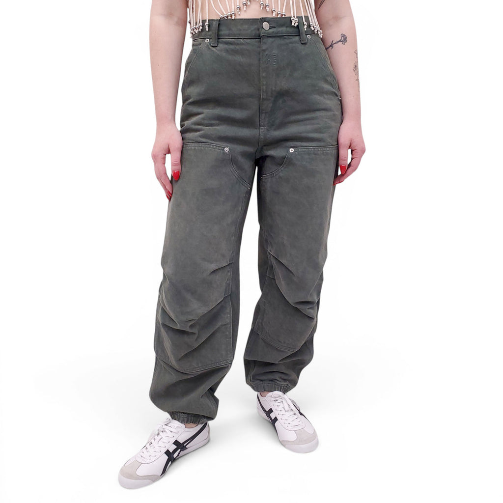 ALEXANDER WANG GREEN CARGO JEANS - SIZE 26
