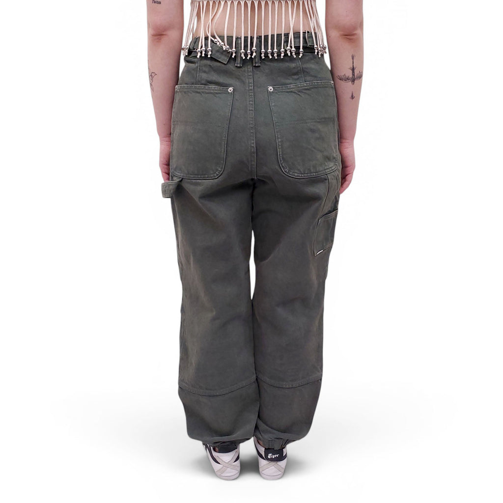 ALEXANDER WANG GREEN CARGO JEANS - SIZE 26