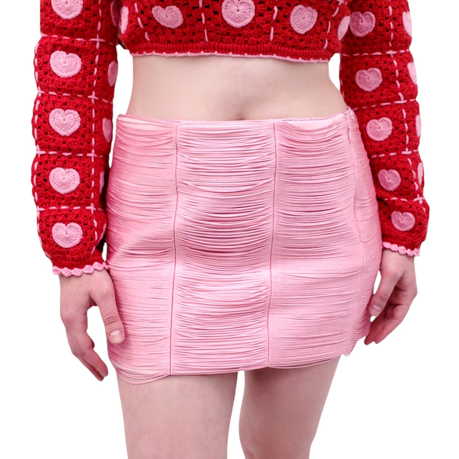 ALEXANDER WANG RUNWAY PINK FRINGE SKIRT - SIZE 6